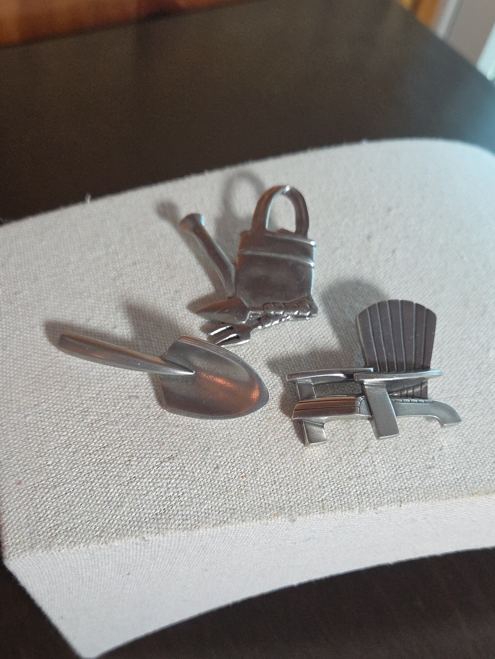 Pewter Gardener Brooches